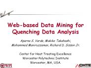 Webbased Data Mining for Quenching Data Analysis