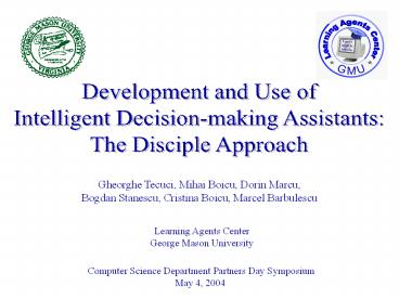 Learning Agents Center