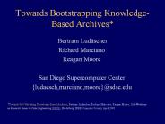 Towards Bootstrapping KnowledgeBased Archives
