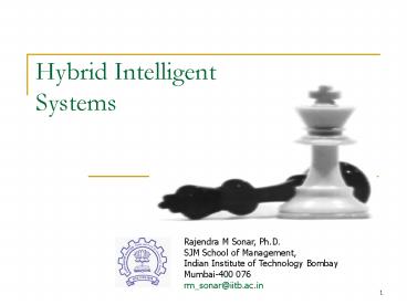 Hybrid Intelligent Systems