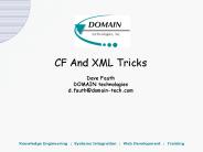 CF And XML Tricks