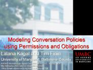 ModelingConversationPolicies using PermissionsandObligations