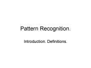 Pattern Recognition.