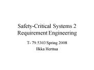 SafetyCritical Systems 2 Requirement Engineering