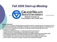 Fall 2009 Startup Meeting PowerPoint PPT Presentation