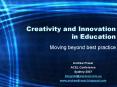 Creativity and Innovation in Education PowerPoint PPT Presentation