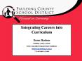 Integrating Careers into Curriculum PowerPoint PPT Presentation