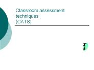 Classroom assessment techniques (CATS)