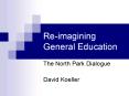 Reimagining General Education PowerPoint PPT Presentation
