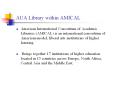 AUA Library within AMICAL PowerPoint PPT Presentation