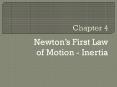 Newtons First Law of Motion Inertia PowerPoint PPT Presentation