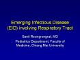 Emerging Infectious Disease (EID) involving Respiratory Tract PowerPoint PPT Presentation