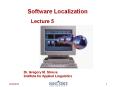 Software Localization PowerPoint PPT Presentation