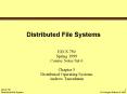 Distributed File Systems PowerPoint PPT Presentation