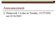 Announcement
