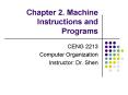 Chapter 2. Machine Instructions and Programs PowerPoint PPT Presentation