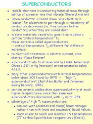 SUPERCONDUCTORS