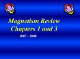 Magnetism Review Chapters 1 and 3 PowerPoint PPT Presentation