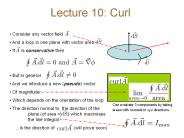 Lecture 10: Curl