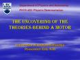THE uncovering of the theories behind a motor PowerPoint PPT Presentation