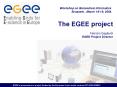 The EGEE project Fabrizio Gagliardi EGEE Project Director PowerPoint PPT Presentation