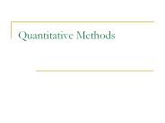 Quantitative Methods