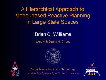 A Hierarchical Approach to Modelbased Reactive Planning in Large State Spaces