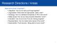 Research Directions Areas PowerPoint PPT Presentation