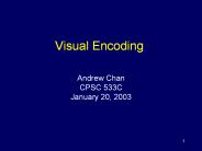 Visual Encoding
