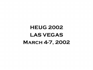HEUG 2002