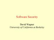 Software Security