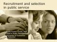 Recruitment and selection in public service PowerPoint PPT Presentation