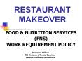RESTAURANT MAKEOVER PowerPoint PPT Presentation