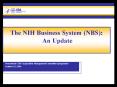 The NIH Business System NBS: An Update PowerPoint PPT Presentation