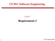 CS 501: Software Engineering