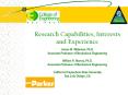 Research Capabilities, Interests and Experience PowerPoint PPT Presentation