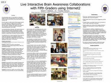 Live Interactive Brain Awareness Collaborations