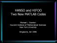 HANSO and HIFOO Two New MATLAB Codes PowerPoint PPT Presentation