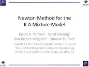 Newton Method for the ICA Mixture Model