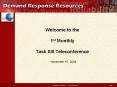 Welcome to the 1st Monthly Task XIII Teleconference PowerPoint PPT Presentation