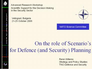 On the role of Scenario