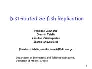 Distributed Selfish Replication