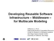 Developing Reusable Software Infrastructure 