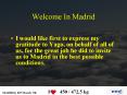 Welcome In Madrid PowerPoint PPT Presentation