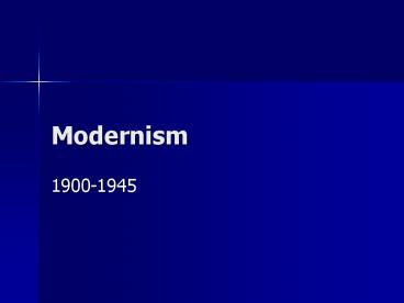 Modernism