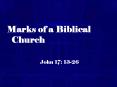 Marks of a Biblical Church PowerPoint PPT Presentation