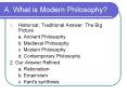 A. What is Modern Philosophy PowerPoint PPT Presentation