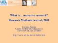 What is.narrative research PowerPoint PPT Presentation