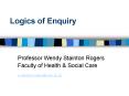 Logics of Enquiry PowerPoint PPT Presentation