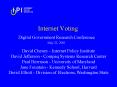 Internet Voting PowerPoint PPT Presentation